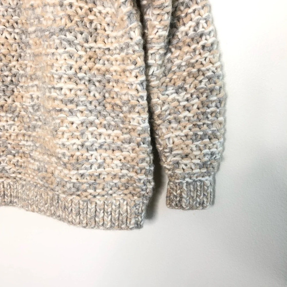 Club Monaco Chunky Pastel Mix Baby Alpaca Blend Knit Sweater Medium - Picture 6 of 9